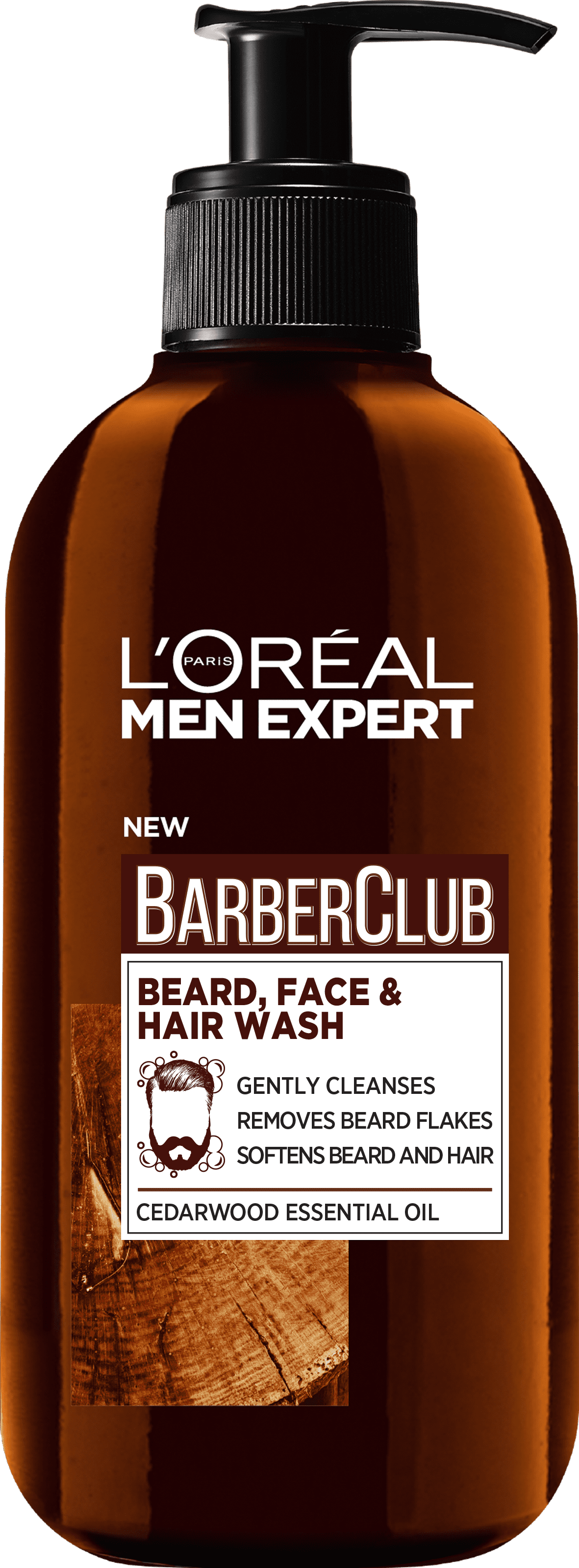 Шампунь для бороди та обличчя очищуючий L`Oreal MenExpert BarberClub, 200 мл