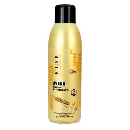 Шампунь для волос восстанавливающий SIAS Avena Maschera Ristrutturante Hair Shampoos с вытяжкой овса, 1000 мл