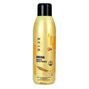 Шампунь для волосся відновлюючий SIAS Avena Maschera Ristrutturante Hair Shampoos з витяжкою вівса, 1000 мл