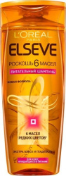Шампунь L’Oréal Paris Elseve Розкіш 6 Олій для волосся, що потребує живлення, 400 мл