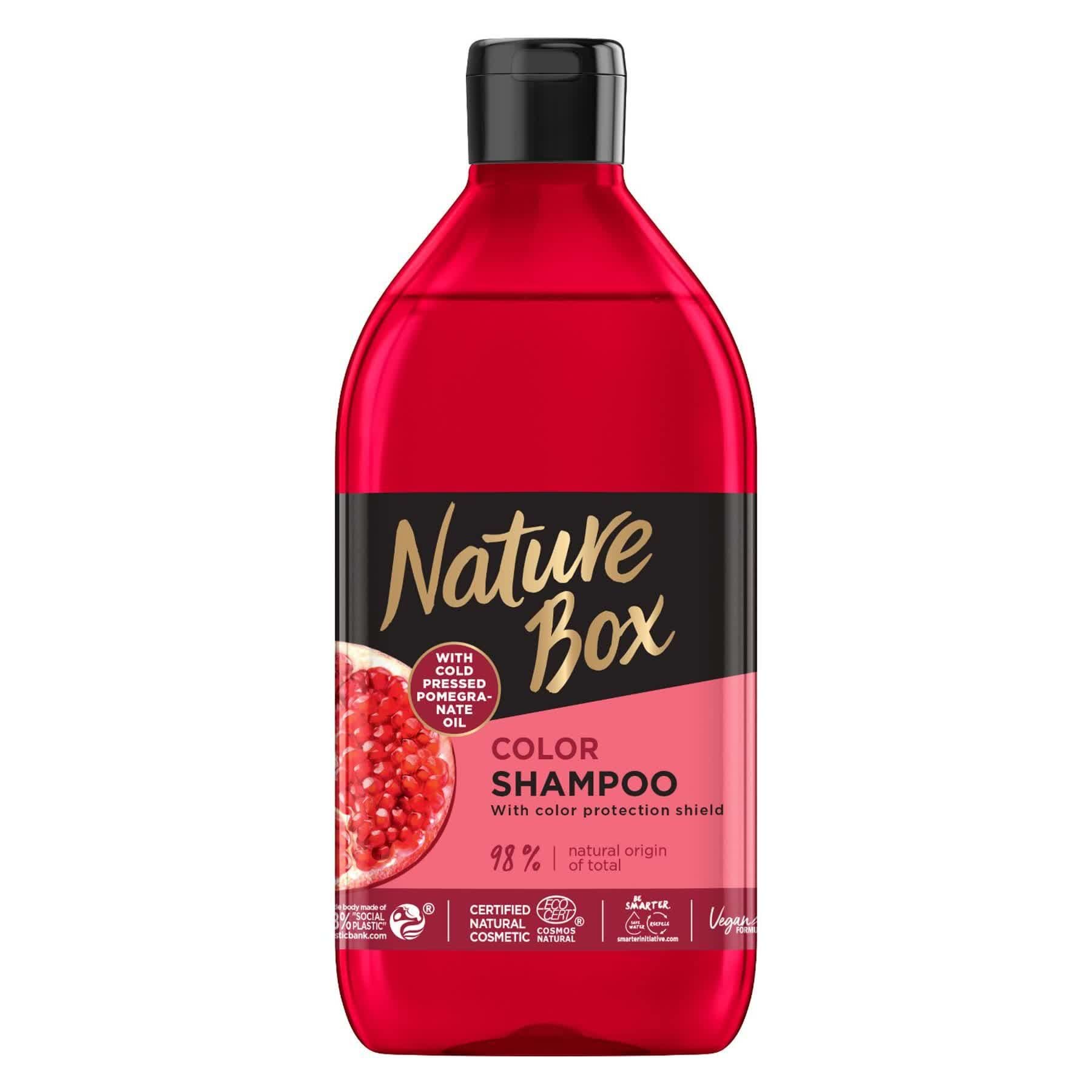 Шампунь Nature Box для фарбованого волосся з гранатовою олією холодного віджиму 385 мл