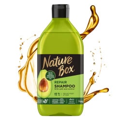 Шампунь Nature Box для відновлення волосся та проти посічених кінчиків з олією авокадо холодного віджиму 385 мл