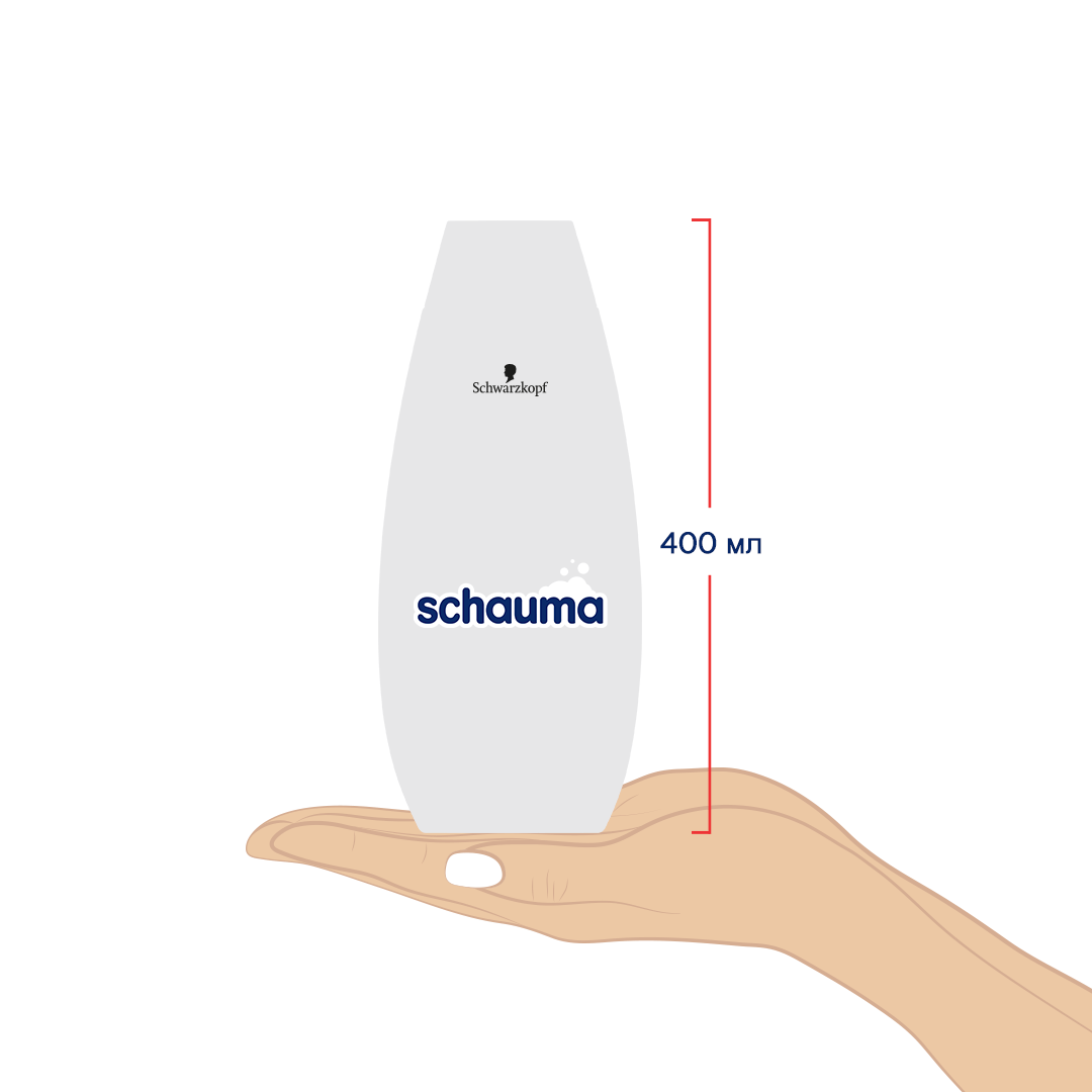 Шампунь Schauma Догляд і детокс для волосся з жирними коренями та сухими кінчиками 400 мл