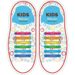 Силиконовые антишнурки AntiLaces Kids, 38 мм, 12 шт, разноцветные