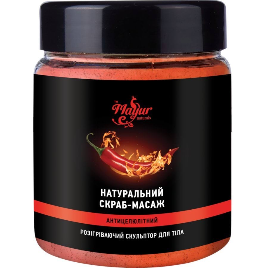 Скраб-масаж Mayur антицелюлітний натуральний, 250 мл