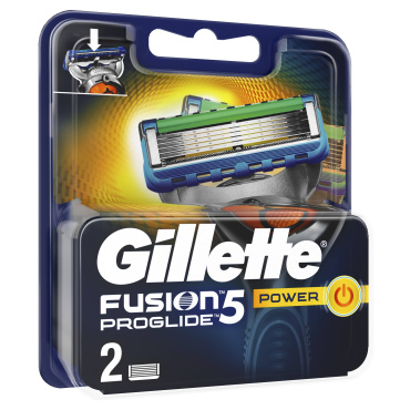 Сменные картриджи для бритья Gillette Fusion5 ProGlide Power (2 шт) фото 1