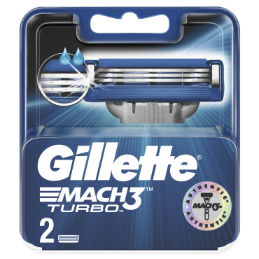 Змінні картриджі для гоління Gillette Mach 3 Turbo (2 шт)