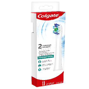 Сменные насадки для электрической зубной щетки Colgate Proclinical 150, питаемая от батарей, мягкая 2 шт