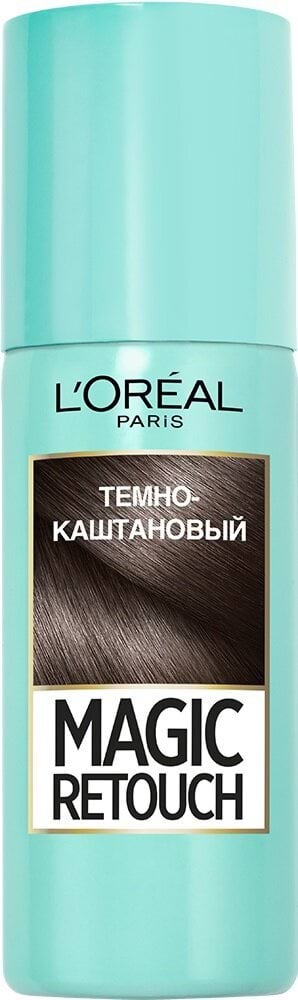 Спрей для зафарбовування сивого коріння L'Oréal Paris Magic Retouch відтінок 2 Темно-каштановий 75 мл