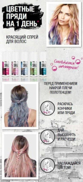 Фарбуючий Спрей для волосся L’Oréal Paris Colorista Spray відтінок Блакитне волосся, 75 мл фото 4