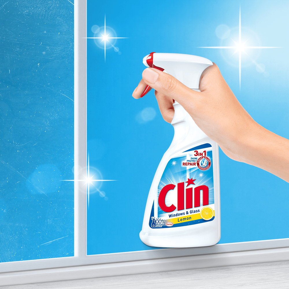 Средство для мытья окон и стекла Clin Лимон запаска, 500 мл