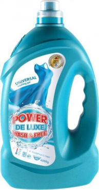 Гель для прання універсальний POWER DE LUXE, 4000 г