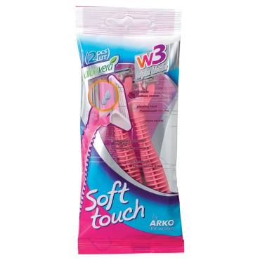 Станок одноразовый Arko Women Soft Touch 2 шт, 3 лезвия