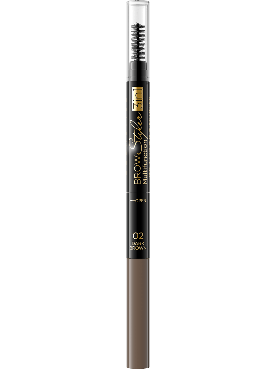 Стайлер для брів 3в1 Еveline Brow Stylerмногофункціональний 01 medium brown 2 г