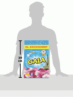 Стиральный порошок Gala Автомат Французский аромат для цветного белья 4 кг фото 1
