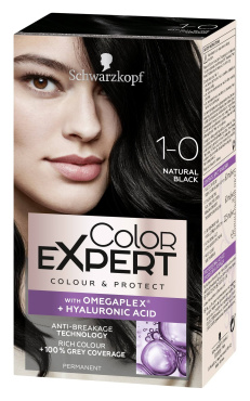 Color Expert фарба для волосся 1-0 глибокий чорний