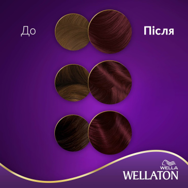 Стойкая крем-краска для волос Wellaton - Божоле 4/6 фото 4