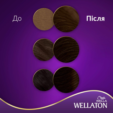 Стійка крем-фарба для волосся Wellaton Темний шатен 3/0 фото 4