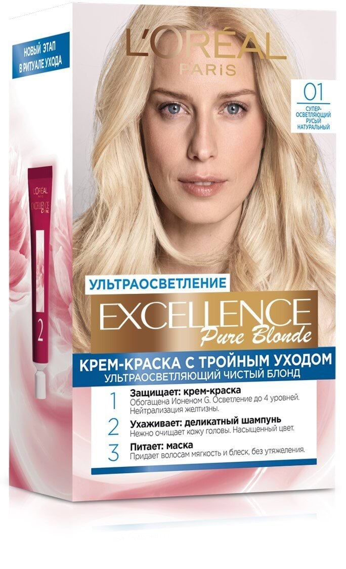Краска для волос L'Oréal Paris Excellence Crème оттенок 01 Супер ...