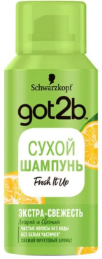 Сухой шампунь got2b Schwarzkopf Fresh it Up! Экстра-свежесть мини, 100 мл