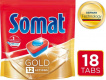 Таблетки для посудомоечной машины Somat Gold 12 Actions 18 шт