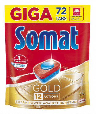 Таблетки для посудомийної машини Somat Gold 12 Actions 72 шт