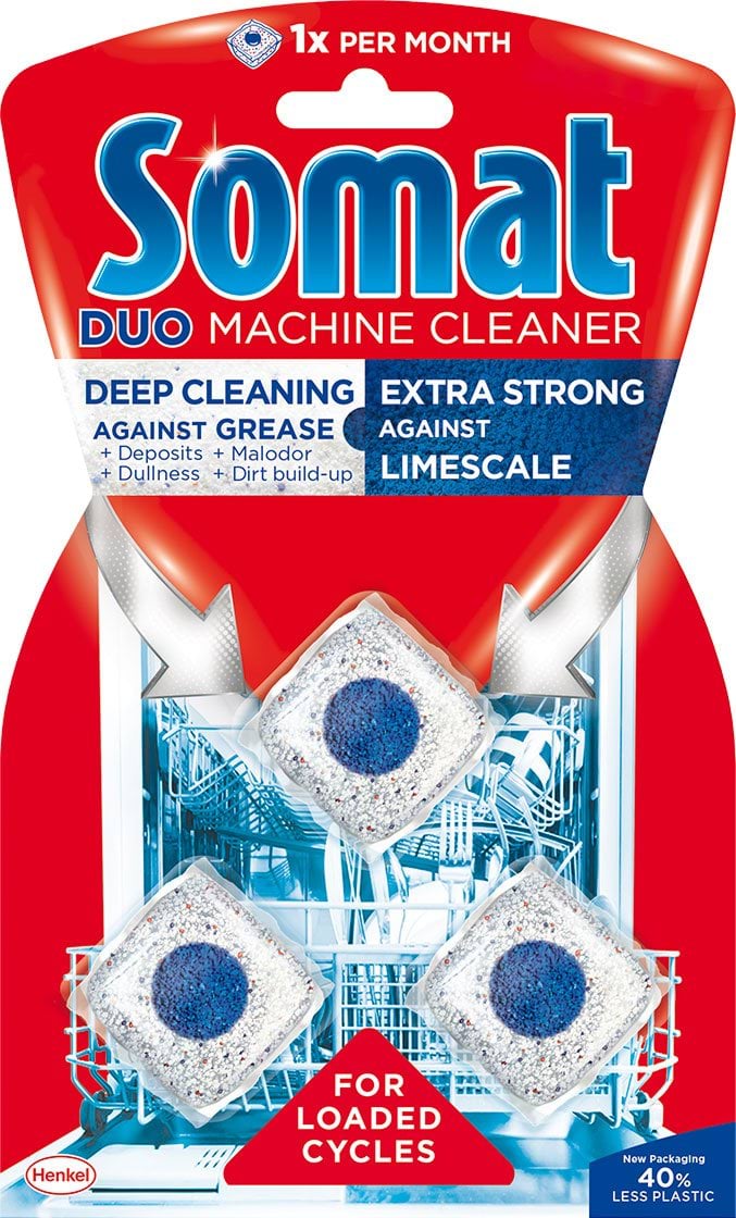 Таблетки для ухода за посудомоечной машиной Somat, 3 шт