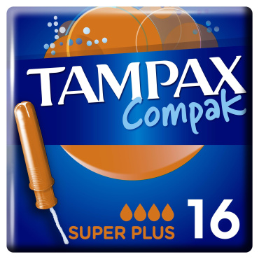 Тампони Tampax Compak Super Plus з аплікатором, 16 шт фото 1