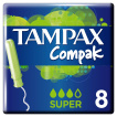 Тампони Tampax Compak Super Single з аплікатором, 8 шт