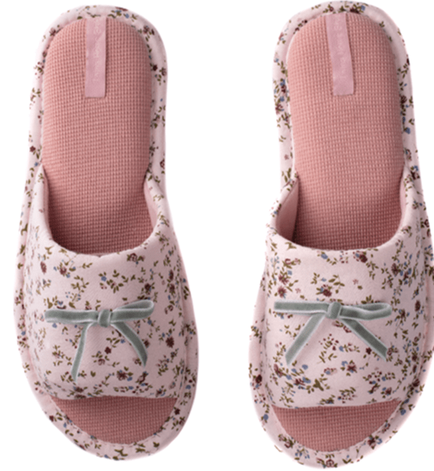 Домашние женские тапочки HS-VL Прованс розовые р.36 / 37