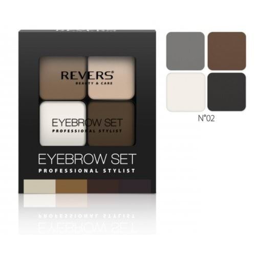 Тіні для брів REVERS EYE BROW SET PROFESSIONAL STYLIST № 02, 4.5 г