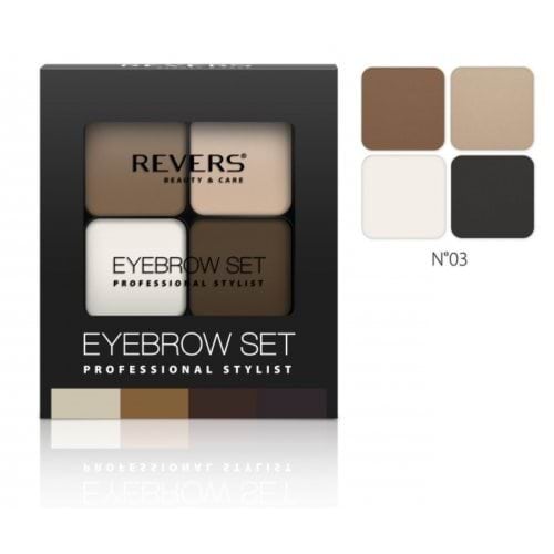 Тіні для брів REVERS EYE BROW SET PROFESSIONAL STYLIST № 03, 4.5 г