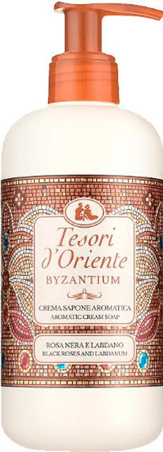 Крем-мило рідке Tesori d'Oriente Візантія Чорна Троянда та Лабданум 300 мл