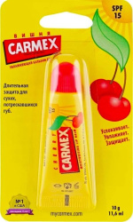 Бальзам для губ Carmex в тубе Вишня из SPF15 Cherry, 10 г