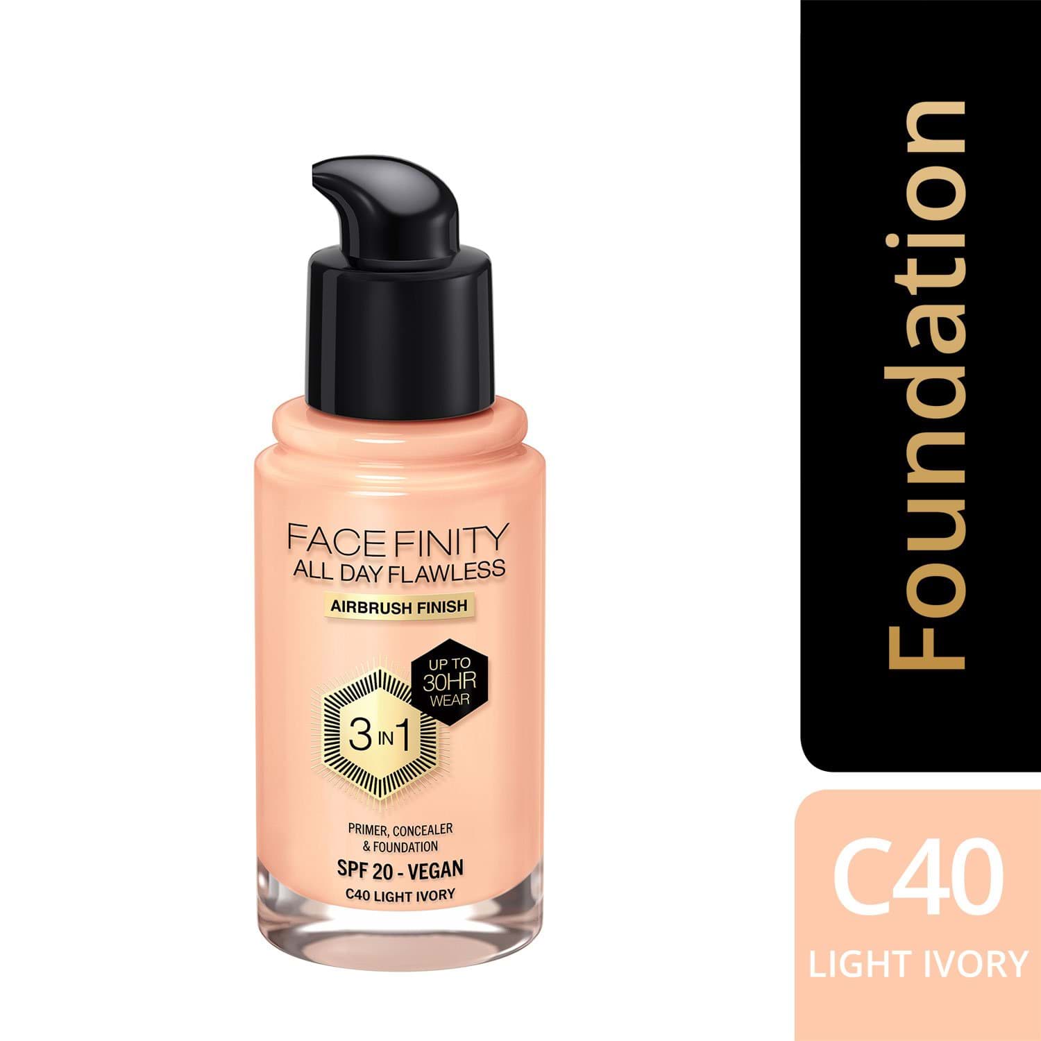 Тональный крем для лица Max Factor Face Finity All Day Flawless 3 в 1, № 40, 30 мл
