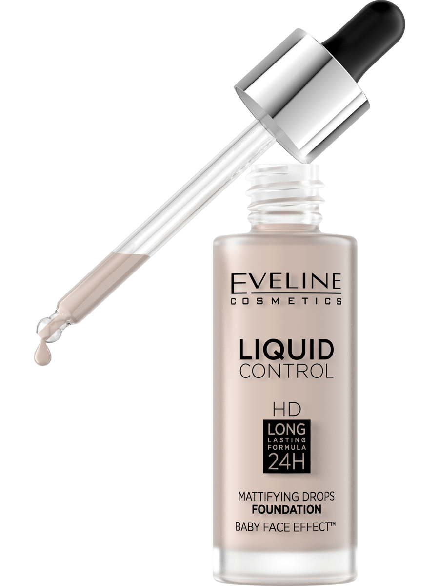 Тональная основа жидкая Инновационная Eveline Liquid Control № 005 32 мл