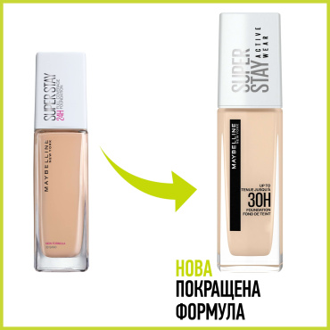 Тональний крем для обличчя Maybelline New York Super Stay 30H № 10 ivory фото 6