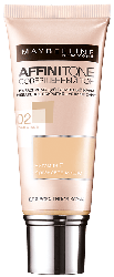 Тональный крем для лица Maybelline New York Affinitone Совершенный тон № 02 Слоновая кость, 30 мл