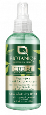 Тоник-спрей для лица Biotaniqe CBD Oil антивозрастной с канабидиолом, 150мл