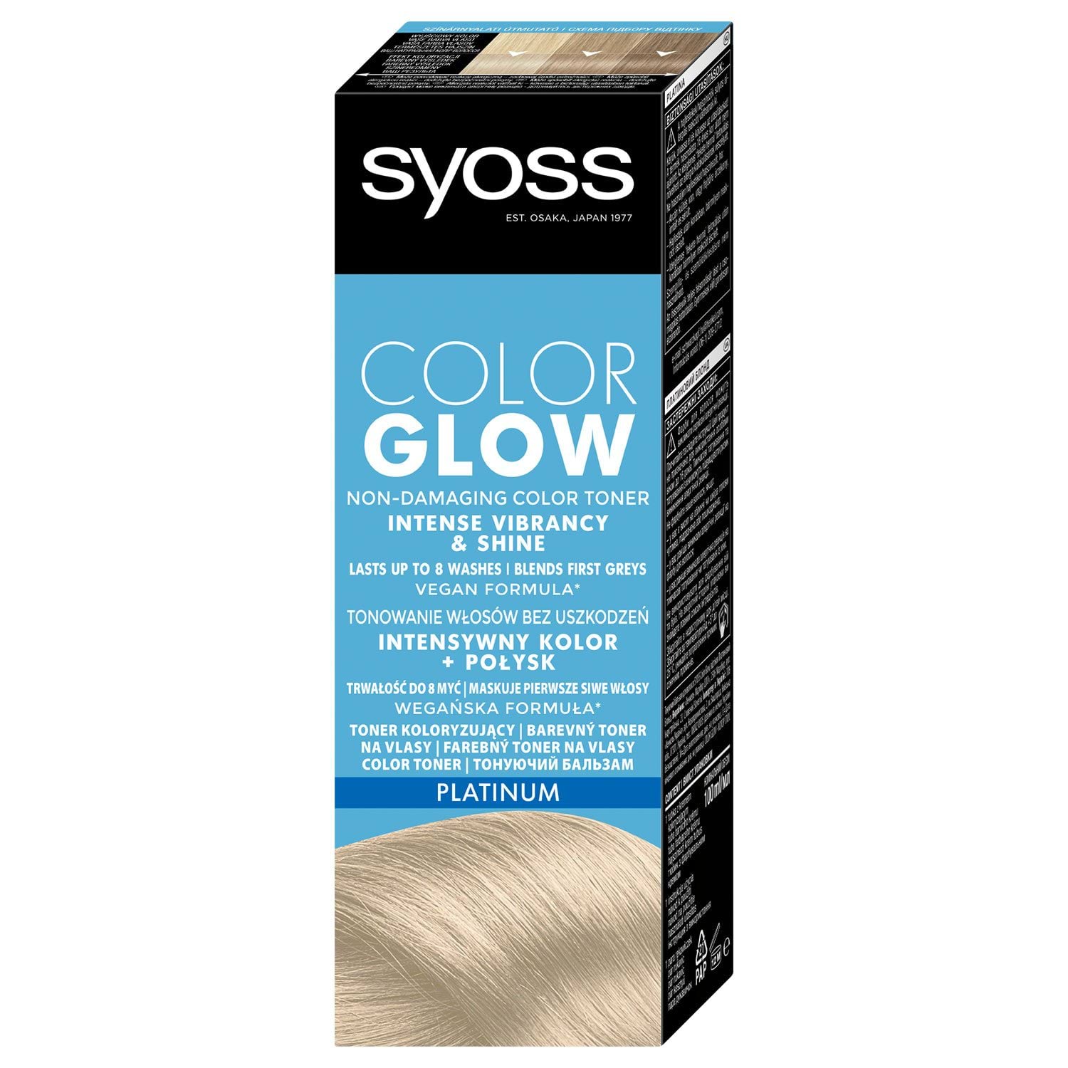 Тонирующий бальзам без амиака для волос SYOSS Color Glow Платиновый Блонд 100мл