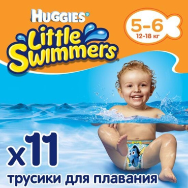Huggies трусики для плавання Little Swimmers 12-18кг, 11шт