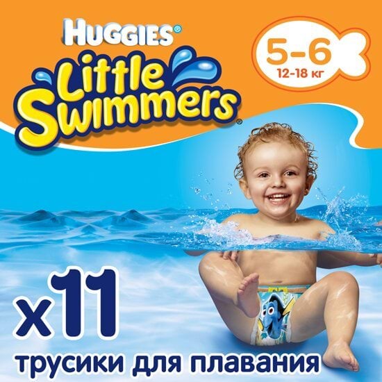 Huggies трусики для плавання Little Swimmers 12-18кг, 11шт