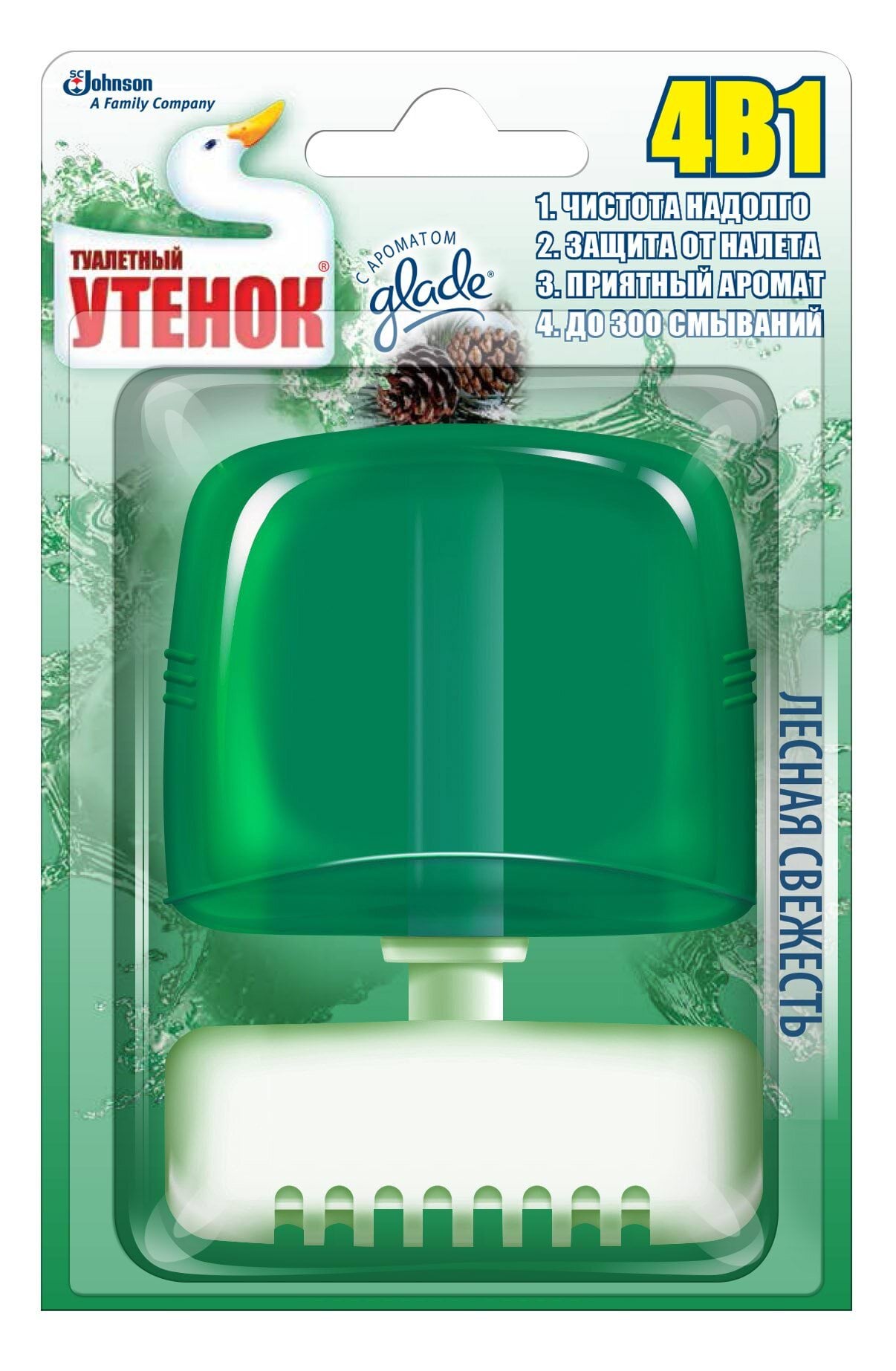 Туалетний Утенок підвісний очищувач для унітазу Лісова свіжість