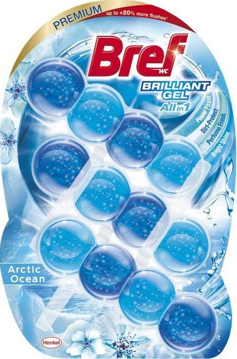 Гель для туалету Bref Brilliant Gel Арктичний океан 3 х 50 г