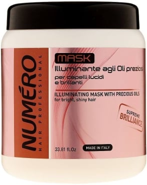 Маска для придания волосам блеска Numero с ценными маслами 1 л
