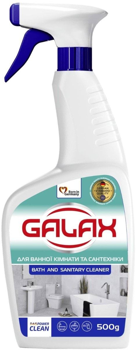 Засіб для миття ванної кімнати та сантехніки Galax Power Clean 500 г