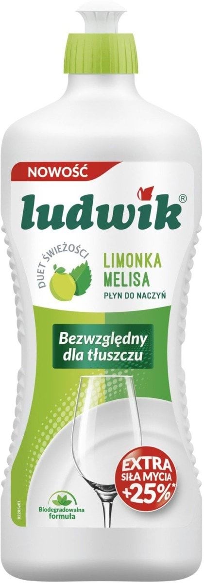 Засіб для миття посуду Ludwik лайм з мелісою 900 г