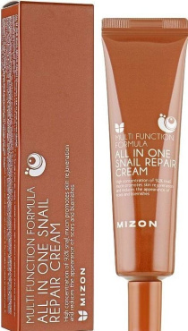 Крем для лица MIZON Snail Repair восстанавливающий с муцином улитка 35 мл