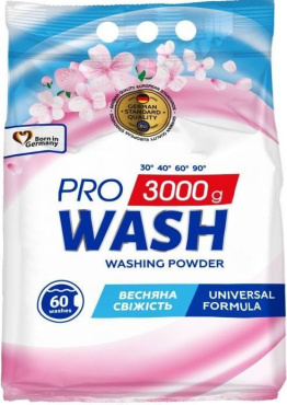 Стиральный порошок Pro Wash Universal Весенняя свежесть 3 кг