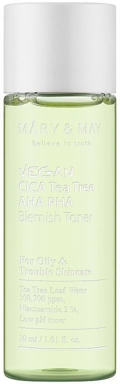Тонер для лица Mary & May с центеллой азиатской и чайным деревом 30 мл